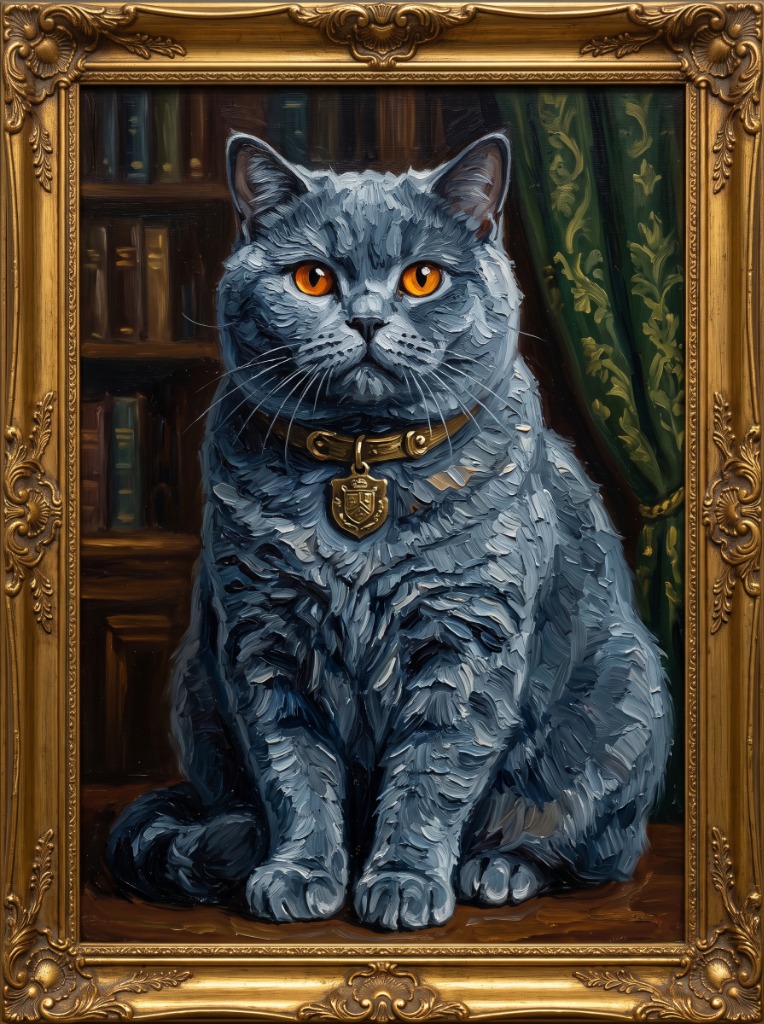 Winston's Impasto Oil Portrait